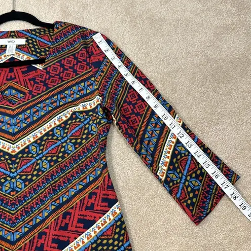 Wisp Aztec Print Pullover Mini V