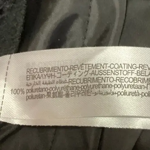 ZARA  Women's Black Faux Leather High Rise Drawstring Jogger Trouser Pants Size S