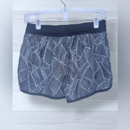 WAILOA SURF Women’s Tropical Print Casual Beach Shorts Black Size M