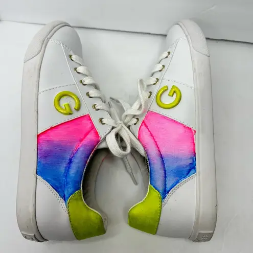 G by Guess Guess Los Angeles GBG Womens size 9.5 Custom Maura Sneakers Hand Painted