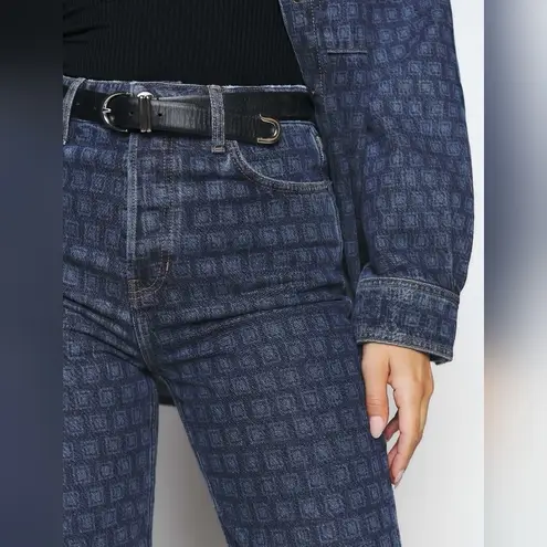 Reformation NWT  Cynthia High Rise Straight Leg Disco Long Jeans Size 28