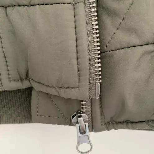 Thread & Supply Olive Green Quilted Bomber Jacket Women Size Extra Small NEW XS