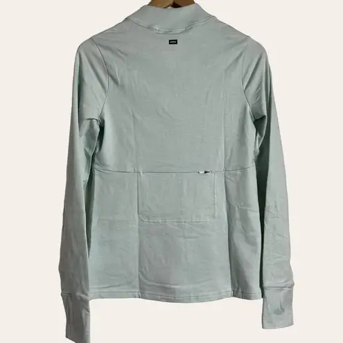 prAna Women's Ice Flow Half-Zip Long Sleeve Pullover in Frost Size S