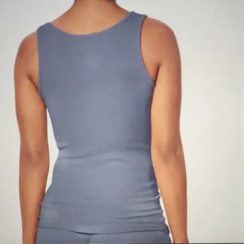 Tommy John Ribbed Lounge Tank Folkstone Size XS Blue - Image 2