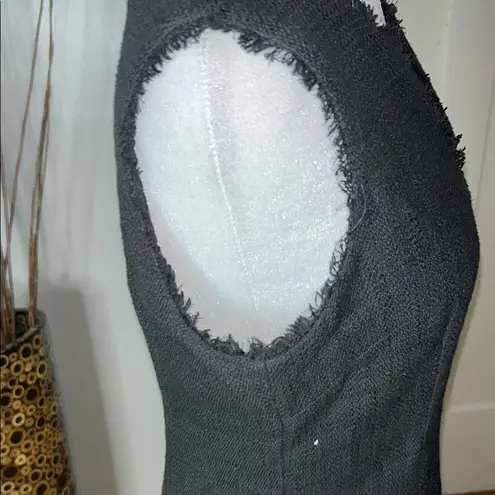 Karl Lagerfeld Black Sleeveless V-Neck Sheath Dress