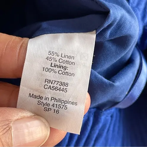 J.CREW FACTORY | Cobalt Blue Linen Blend Mini Skirt Sz 0