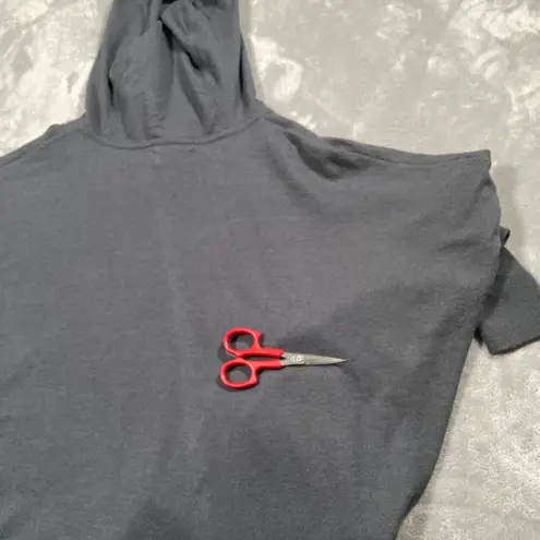 Mersea Catalina Sweater OS Grey Hoodie Casual Coastal Minimal Flowy Preppy Gray Size undefined