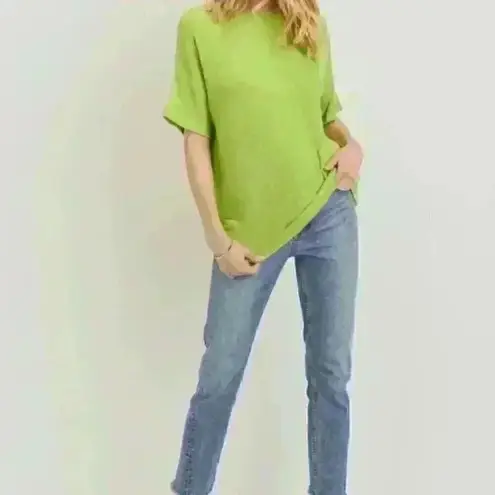 Cherish Green Short Sleeve Knit Top