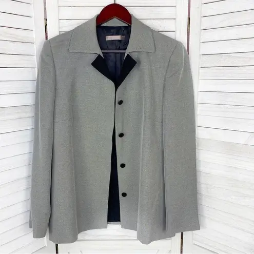 Nicola Italian Dot Matrix Single Breasted Blazer Black White 10 Hidden Button