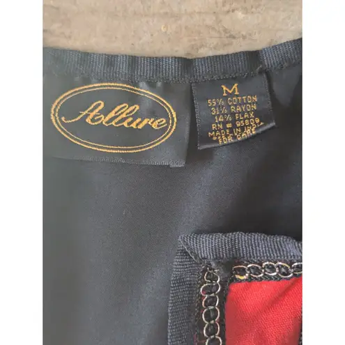 Vintage Allure Maximalist Jacket M Red Animal Print Patchwork Tassel Size M