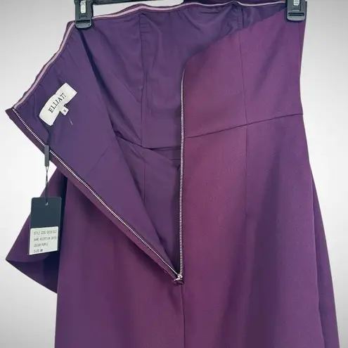 Elliatt  Reception Cascade Ruffle Strapless Cocktail Dress Size Medium 6 Purple