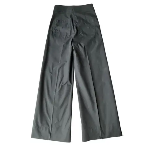 J. Crew Black Frankie Wide Leg pant in stretch twill Size 0 Black