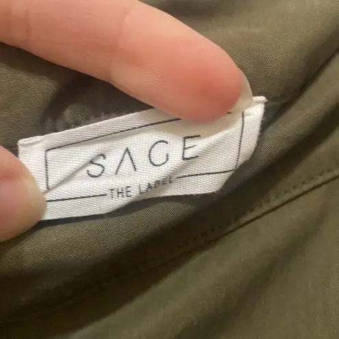 Sage  the Label Hunter Green Maxi