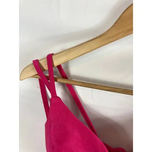 Morgan & Co Lace Up Back Dress Top Size 5 Pink