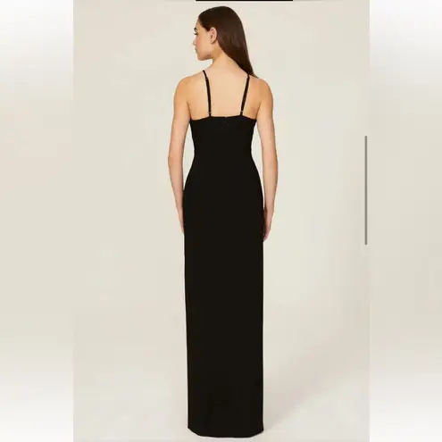 Likely Rocky Ruched Cut-Out Gown in black