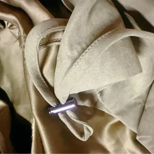 Milk & honey army green velvet jacket lightweight adjustable waist & sleeves NWT