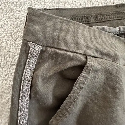NSF The Wallace Olive Green Skinny Jeans with Side Sparkle Stripe sz 24