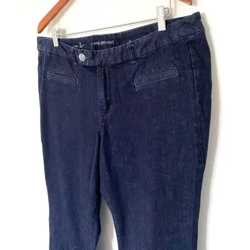 Lane Bryant  Flare Genius Fit Blue Stretchy Jeans Denim Sz 20