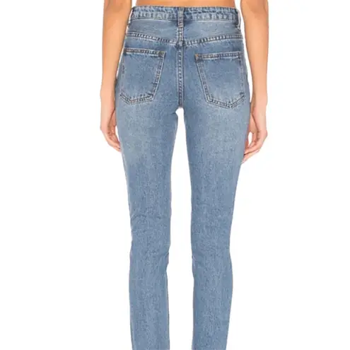 superdown NWT  x Revolve Mid Rise Jeans in Medium Wash