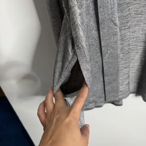 Susan Graver  Foil Print Cardigan Only 1X Open Front With Pockets Casual Holiday