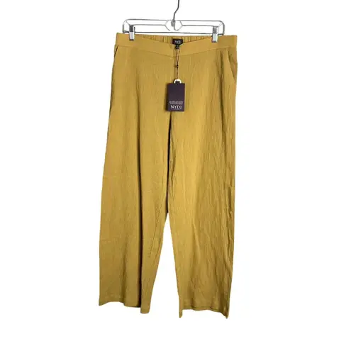 NYDJ Women's M Pull On Straight Leg Gauzy Cotton Ankle Crop Pants Flowy NWT