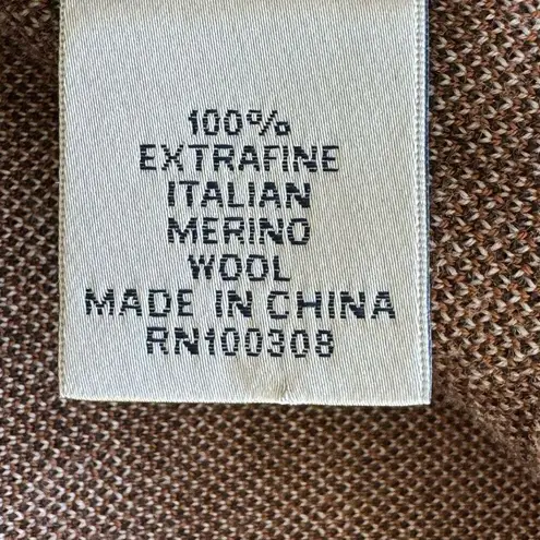 Peter Millar Trendy 100% Merino Wool Leopard Print Ribbed Navy Blue SZ M #2291