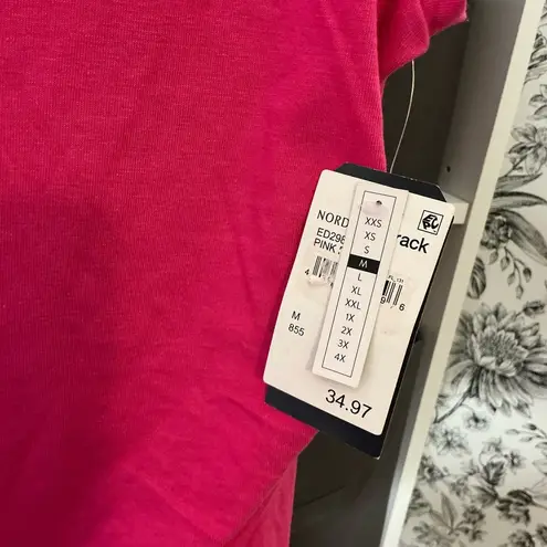 Melrose and Market Pink Asymmetrical Ruched Strapless Dress