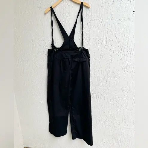 IXXS black wide leg pants with removable suspenders size 44/ 12