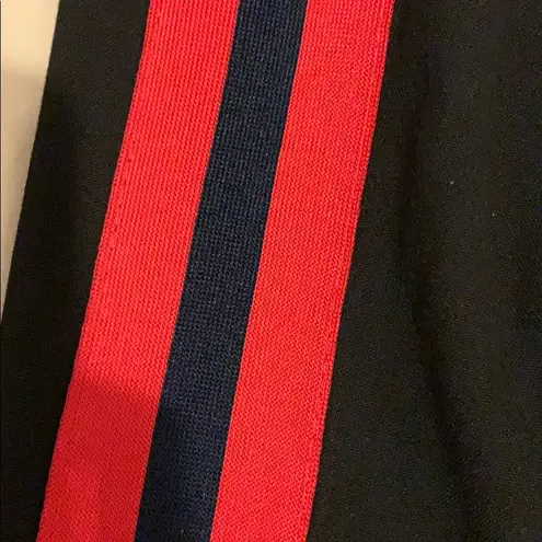 Bershka Black and Red  Sporty jogger trouser pants Size XS