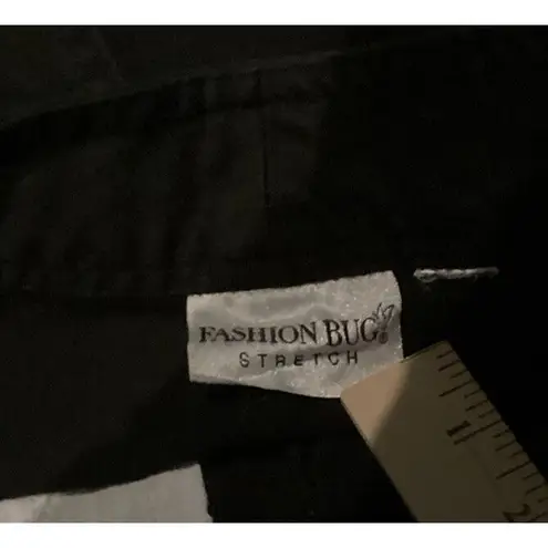 Fashion Bug Capris Ankle Black Multi Pockets Stretch Women’s Pants Lake House