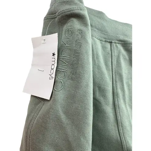 Calvin Klein  Women's Sage Green Fleece Sweatpants Joggers Large NWT