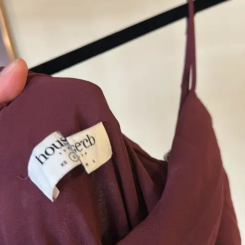 House Of CB HOUSE OF‎ CB 'Eloisa' Wine Embroidered Midi Dress NWOT size S