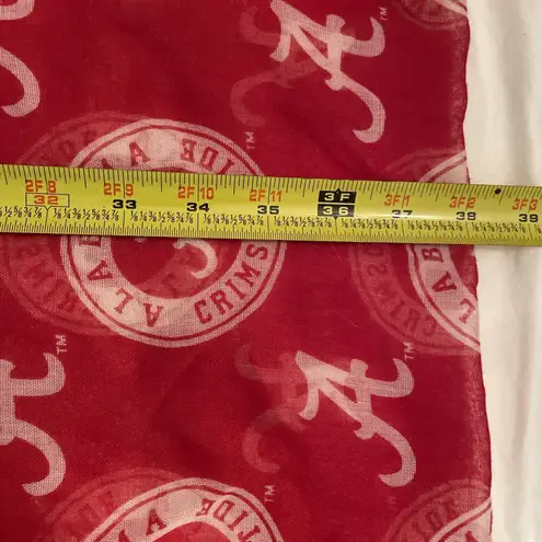 Alabama Crimson Tide Red Logo Infinity Scarf One Size Sheer Roll Tide Football