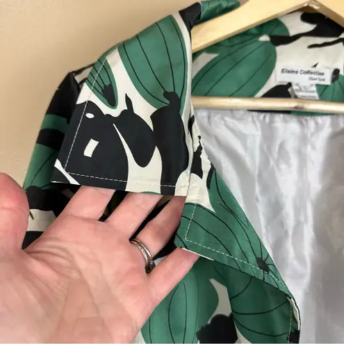 Elaine Collection New York Retro Satin Finish Jacket Topper Large Whimsigoth Black