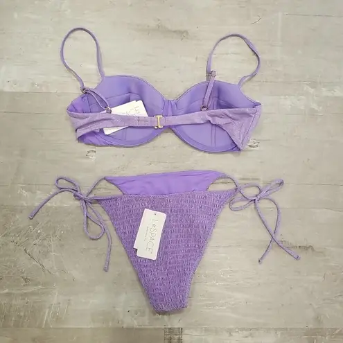 l*space 💕L*💕 Marley Top + Aubree Bitsy Bottom ~ Shimmer Amethyst Large L NWT