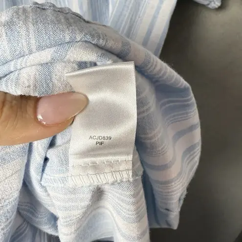 Planet Gold 100% Cotton Mini Summer Floral Dress Blue White Women Juniors XL