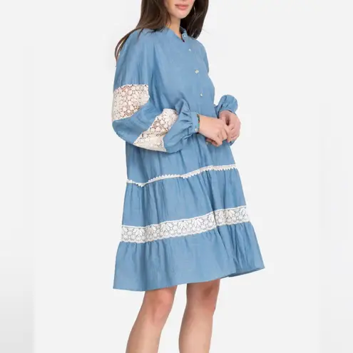 Johnny Was LAGUNA PIECED MINI DRESS