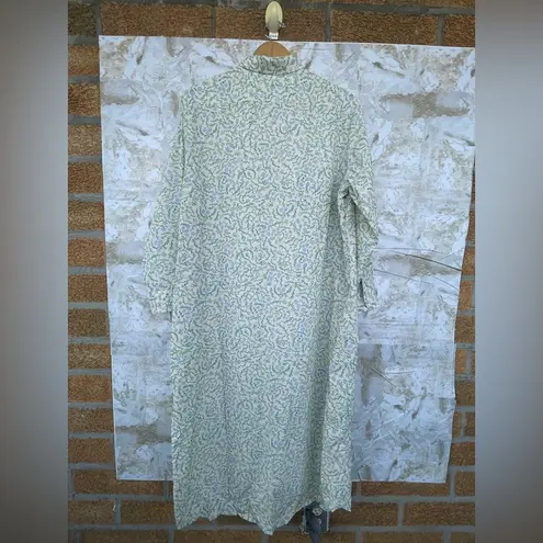 STORQ maternity dress shirt floral print size 3 /medium Green
