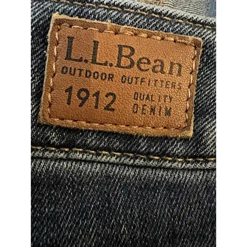 L.L.Bean  Women's Jeans Blue Size 12 BeanFlex Favorite Fit Mid Rise Straight Denim