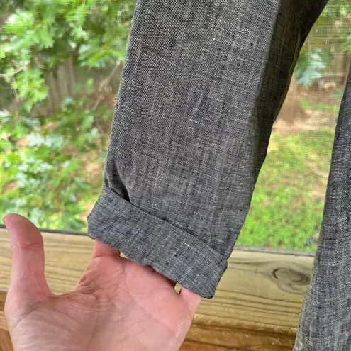 Earth Song Women's Grey 100% Linen Lightweight Jacket Size M Gray Size M