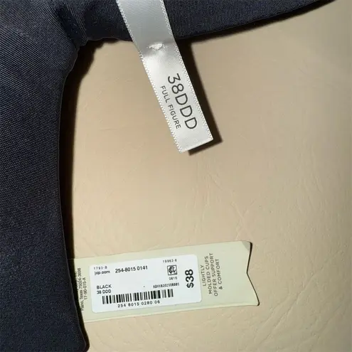 Ambrielle Women's Balconette Bra 38DDD Black Lightly Lined Underwire Size undefined