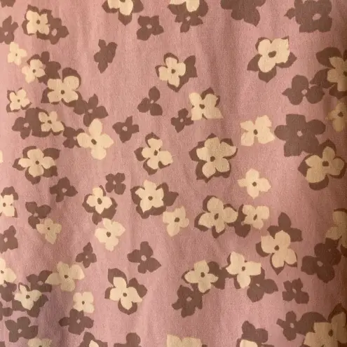 Kaileigh pink floral cold shoulder blouse