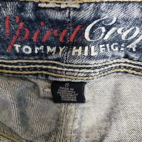Tommy Hilfiger  8 30x24 Spirit Crop Medium Wash Jeans