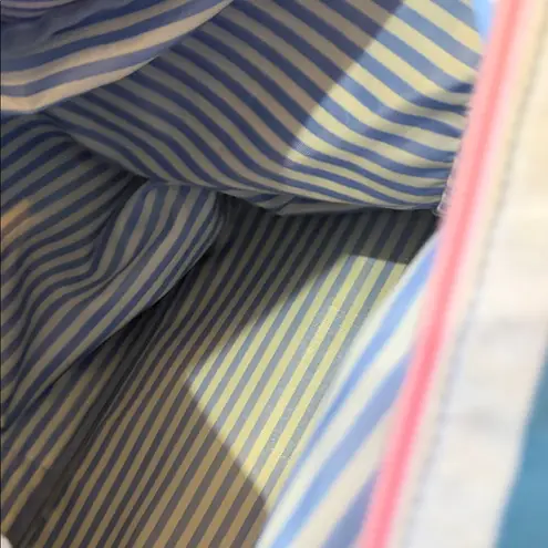 Matilda Jane floral Multicolor Striped weekender canvas Tote **holds tons!** - Image 7