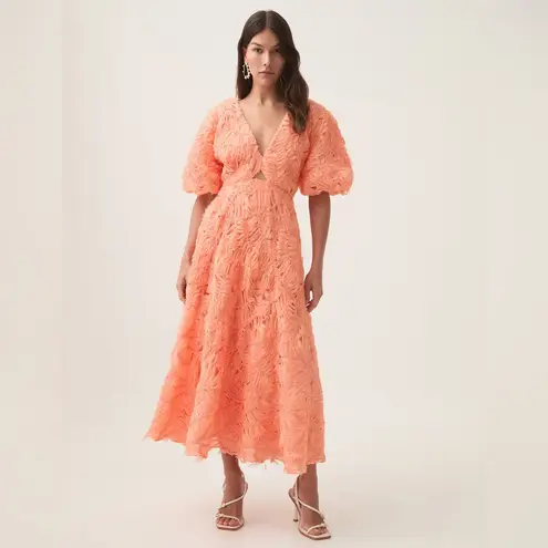 Aje Vibrant Orange Midi Dress size 8
FLORENTIAL TEXTURED MIDI DRESS