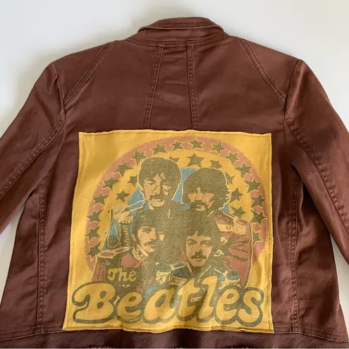 Via Penny Lane Reworked Apparel The Beatles Sgt. Pepper Custom Open Front Jacket