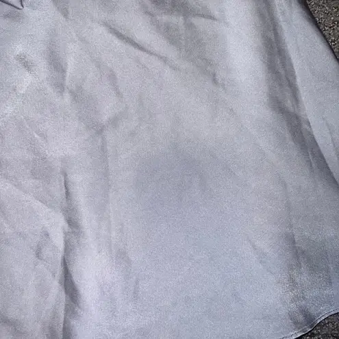 Le lis  Shimmering Blue Satin Mini Skirt