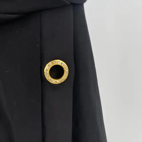 BEYOND CONTROL Swimsuit Size 16 Black NWT Plus Curvy Gold Rhinestone Detail