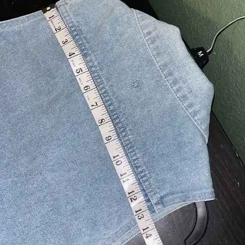 Christine Alexander Vintage 90s Jean Jacket Pink Rhinestones Size M