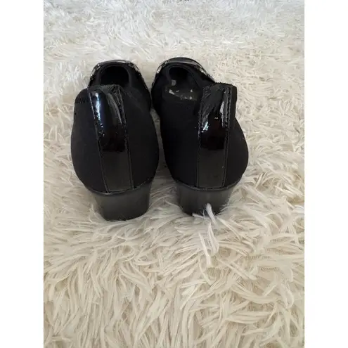 Coach Black Wedge Heels Pumps Shoes size 8